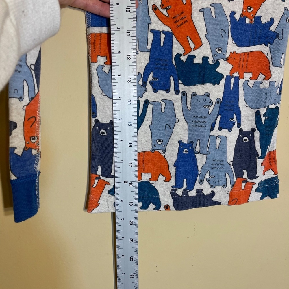 Hanna Andersson Blue and Orange Kids Pajamas Top - Picture 6 of 6
